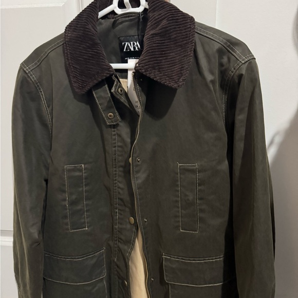 Brand New Zara Corduroy Waxed Jacket - Picture 6 of 9